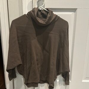 Stateside Olive Green Cowl Neck Top, Size XS